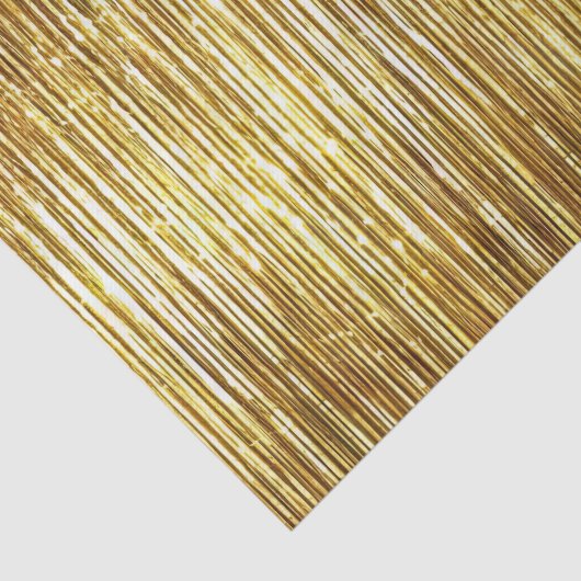 Glam Gold Glitzy Sparkle Stripes Tissuepapier (Detail)
