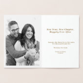 Glam Gold Great Gatsby Art Deco Wedding Folie Kaarten (Binnen)