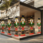 Glam Gold & Green Notenkraker Raamsticker