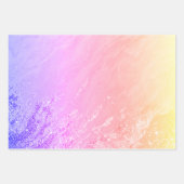 Glam Gold Green Paars Glitter Marble Texture Inpakpapier Vel (Voorkant 3)