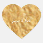 Glam Gold Hart Sticker (Voorkant)