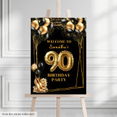 Glam Gold High Heels 90ste Verjaardag Gift Bag Medium Cadeauzakje