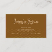 Glam Gold Honeycomb Apiary Visitekaartje (Achterkant)