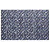 Glam Gold Hummingbird Navy Blue Graphic Stof (Yard (91,4 cm))