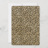  Glam Gold Leopard print Glitter spargel  Kaart (Achterkant)