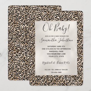 Glam Gold Leopard Print Kaart