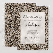 Glam Gold Leopard Print Kaart (Voorkant / Achterkant)