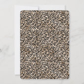 Glam Gold Leopard Print Kaart (Achterkant)