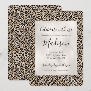 Glam Gold Leopard Print Kaart