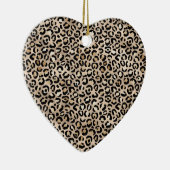 Glam Gold Leopard Print Keramisch Ornament (Rechts)