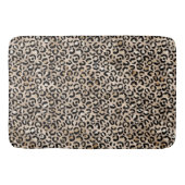 Glam Gold Leopard Print Ombre Badmat (Voorkant)