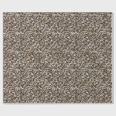 Glam Gold Leopard Print Ombre Cadeaupapier (Vlak)