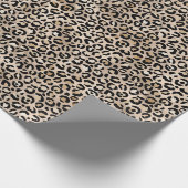 Glam Gold Leopard Print Ombre Cadeaupapier (Hoek)