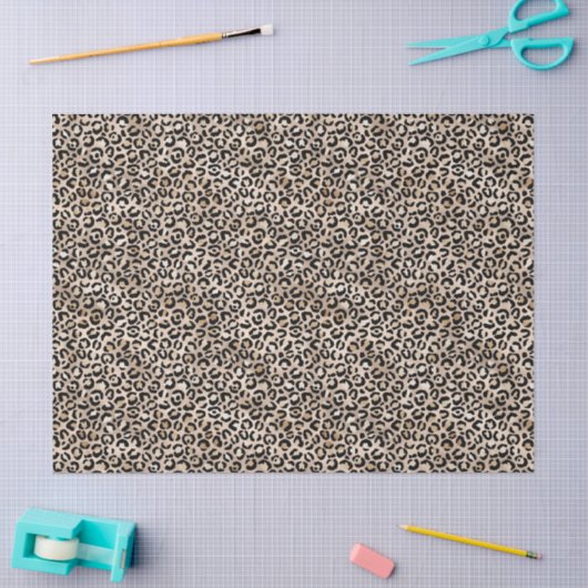 Glam Gold Leopard Print Ombre Tissuepapier (Craft)