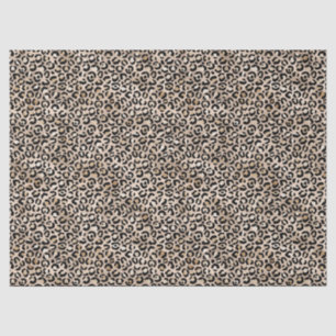 Glam Gold Leopard Print Ombre Tissuepapier