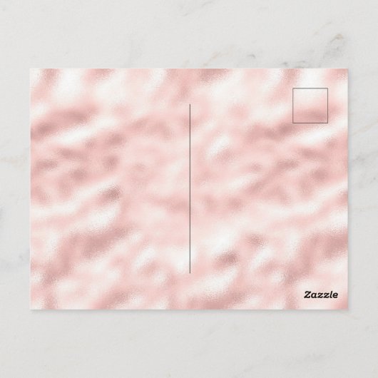 Glam Gold Leopard print roze Glitter Love Heart Briefkaart (Achterkant)