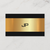 Glam Gold Light Modern Elegant Plain Luxury Chic Visitekaartje (Voorkant)