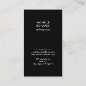 Glam Gold Lip Print Make-up Artiest Beauty Grijs Visitekaartje (Achterkant)