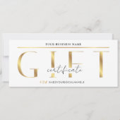 Glam Gold Logo Spa of Salon Cadeaubon (Voorkant)