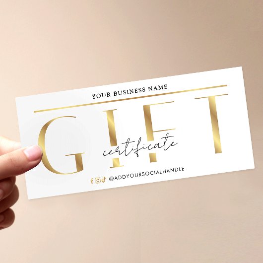 Glam Gold Logo Spa of Salon Cadeaubon