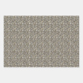 Glam Gold-luipaard afdrukken Glitter sparkle Inpakpapier Vel (Voorkant 2)