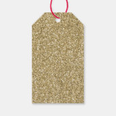 Glam Gold Luxe Glitter Cadeaulabel (Achterkant)