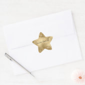Glam Gold Luxe Glitzy Sparkle Glitter Ster Sticker (Envelop)