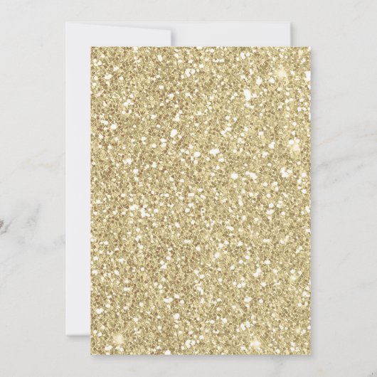 Glam Gold Make-up Wimpers Beauty Stippen Party Kaart (Achterkant)