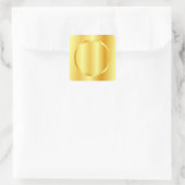 Glam Gold Metallic look Blank Sjabloon elegant Vierkante Sticker (Tas)
