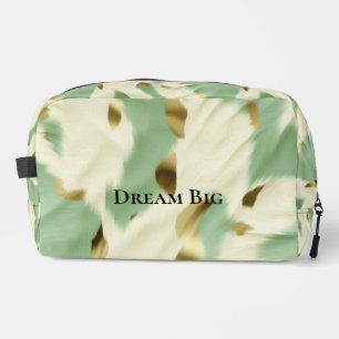 Glam Gold Mint Cream Cowgirl Koeienhuid Toilettasje