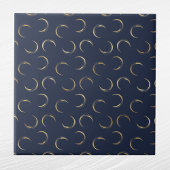 Glam Gold Moons Navy Blue Tegeltje