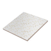 Glam Gold Moons Wit Tegeltje (Zijkant)