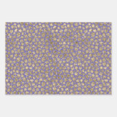 Glam Gold Paarse leopard Print Inpakpapier Vel (Voorkant)