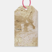 Glam Gold Paint Glitter Sparkle Christmas Tree Cadeaulabel (Voorkant)