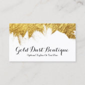 Glam Gold Paint op White - Modern Stylist Boutique Visitekaartje (Voorkant)