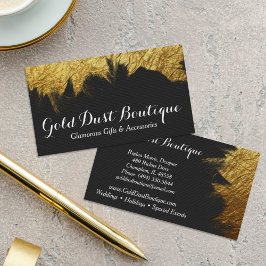Glam Gold Paint op zwart - Modern Stylist Boutique Visitekaartje