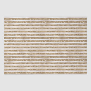 Glam Gold Pearl Stripes Tissuepapier