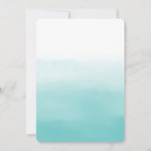 Glam Gold Pineapple Aqua Waterverf Ombre Kaart (Achterkant)