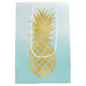 Glam Gold Pineapple Aqua Waterverf Ombre Medium Cadeauzakje (Achterkant)