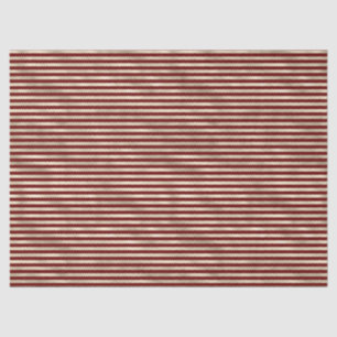 Glam Gold Red Holiday Stripes Tissuepapier