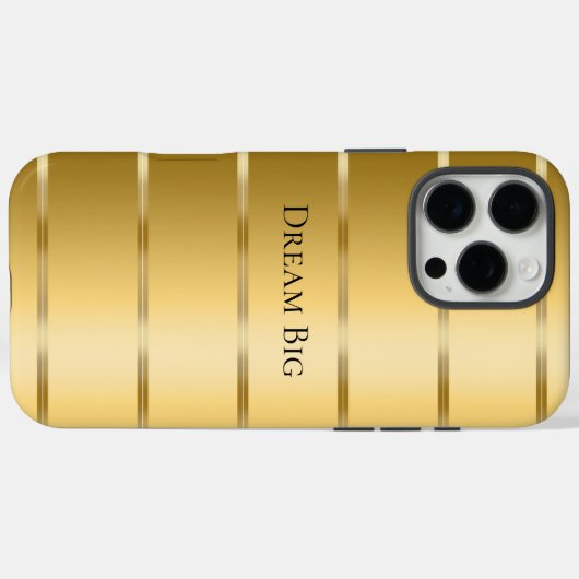 Glam Gold Ribbon Case-Mate iPhone Case (Achterkant (horizontaal))