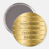 Glam Gold Ribbon Magneet (Voorkant / Achterkant)