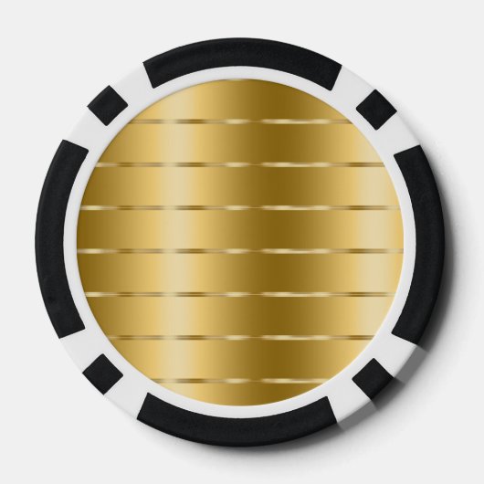 Glam Gold Ribbon Poker Chips (Achterkant)