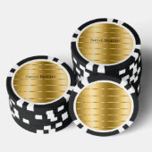 Glam Gold Ribbon Poker Chips (Opstapeling)