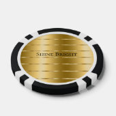 Glam Gold Ribbon Poker Chips (Enkel)