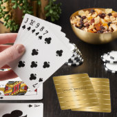 Glam Gold Ribbon Pokerkaarten (Insitu)