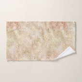 Glam Gold Roos Blush Pink Leopard Print     Bad Handdoek (Handdoek)