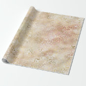 Glam Gold Roos Blush Pink Leopard Print Cadeaupapier (Uitgerold)