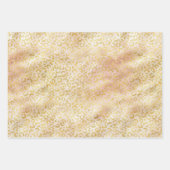 Glam Gold Roos Blush Pink Leopard Print Inpakpapier Vel (Voorkant 3)