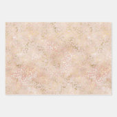 Glam Gold Roos Blush Pink Leopard Print Inpakpapier Vel (Voorkant 2)